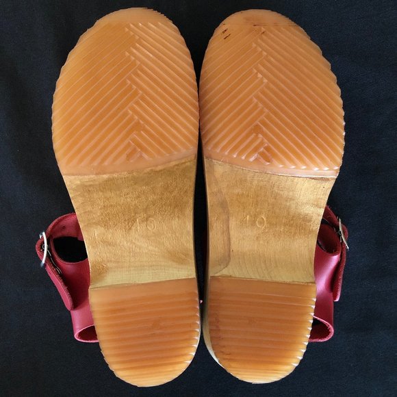 NWOT MIA Emily Clog Sandal red Sz 40 - Picture 10 of 14